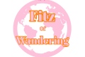 Fitz of Wandering Logo- pink and orange globe
